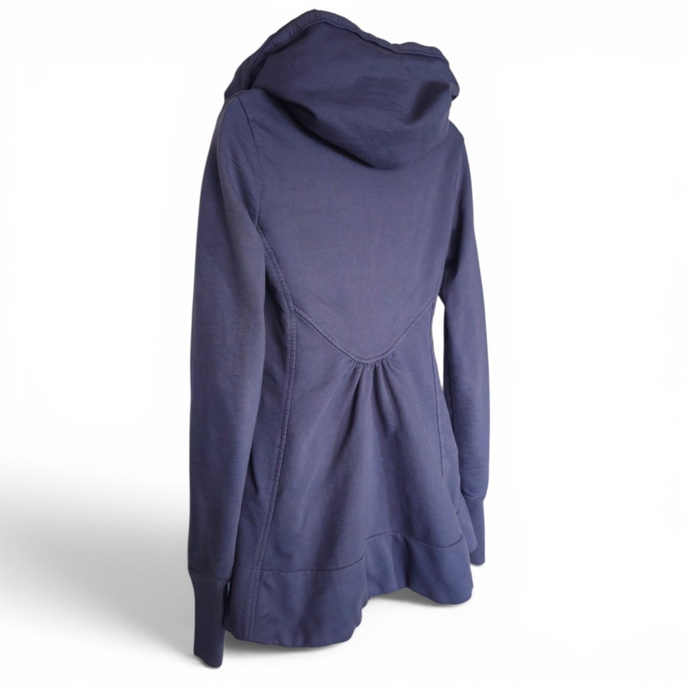 Prairie Underground Slate Blue Cloak Hoodie Fleece Jacket Size S Dark Academia